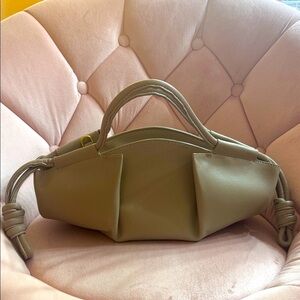 Itlaian Leather Chic Beige Women's Crossbody Bag